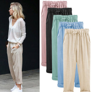 Women's New Large Size Casual Pants