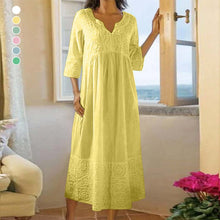 Load image into Gallery viewer, COTTON LINEN SNAP FRONT DUSTER
