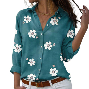 Floral Lapel Shirt