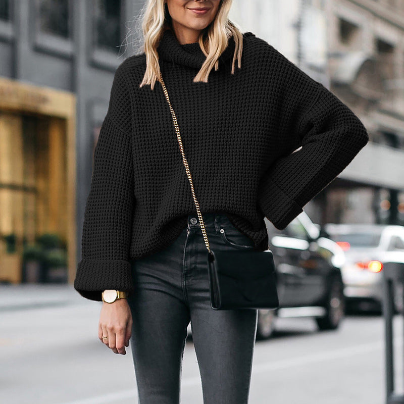 Turtleneck Loose Knitted Sweater