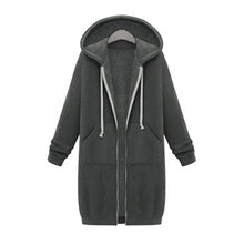 Load image into Gallery viewer, Women&#39;s Casual Zip up Fleece Hoodies
