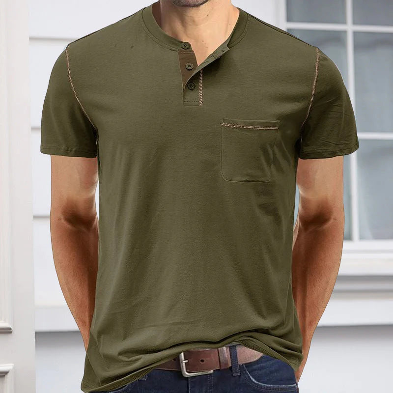 Solid Color Casual Short Sleeve T-Shirt