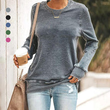 Load image into Gallery viewer, Crew Neck Solid Color Sweatshirt
