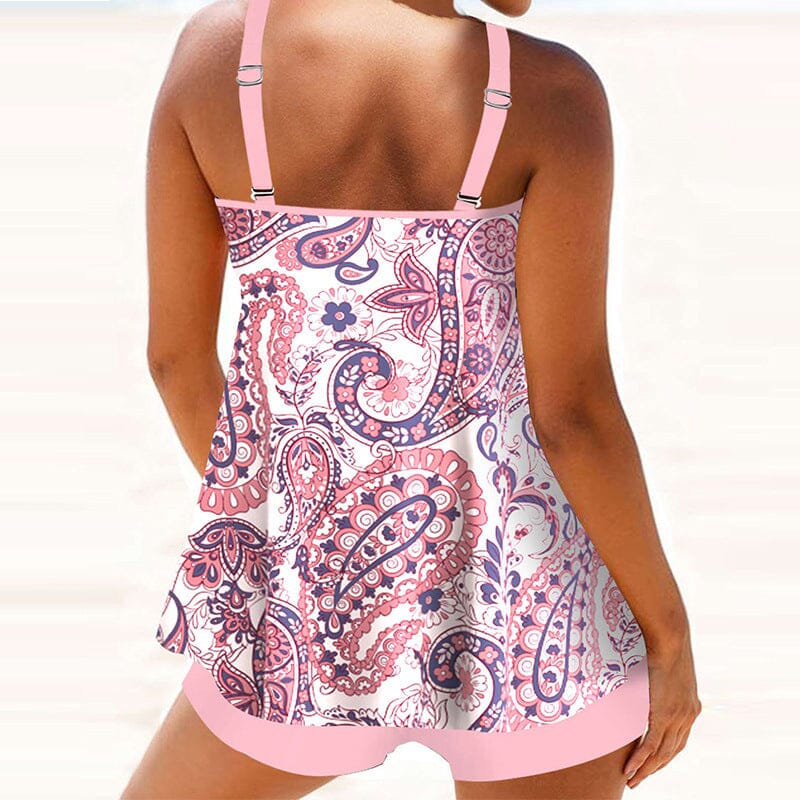 Multicolor Camisole Swimsuit