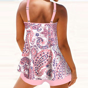 Multicolor Camisole Swimsuit