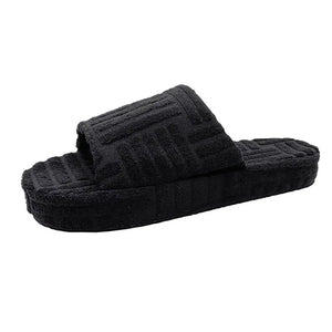 Fluffy Embossed Slippers