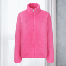 Load image into Gallery viewer, Polar Fleece Stand Collar Jacket
