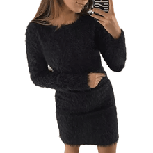 Load image into Gallery viewer, Round Neck Plush Dress
