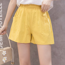 Load image into Gallery viewer, Women&#39;s Casual Summer Cotton Linen Shorts
