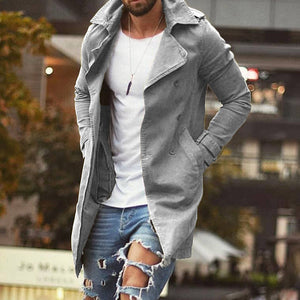 Mens Slim Fit Trench Coat