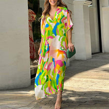 Load image into Gallery viewer, Casual dress with painted print
