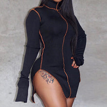 Load image into Gallery viewer, Women Short Slit Dress
