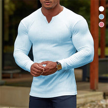 Load image into Gallery viewer, Men&#39;s V-Neck Basic Solid Color Shirt
