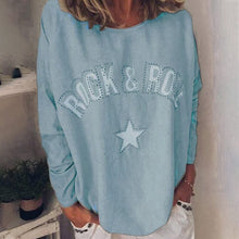 Load image into Gallery viewer, Star Crew Neck Long Sleeve T-Shirt
