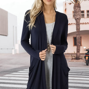Women's Long-sleeved Mid-length Cardigan Jacket