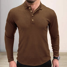 Load image into Gallery viewer, Lapel Striped POLO Shirt
