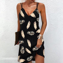 Load image into Gallery viewer, Elegant V-Neck Dual Straps Mini Dress
