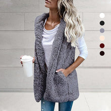 Load image into Gallery viewer, Plush Vest with Hooded Pockets
