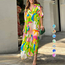 Load image into Gallery viewer, Casual dress with painted print
