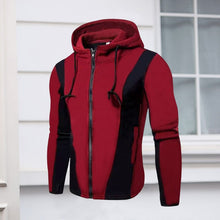 Load image into Gallery viewer, Mens Fleece Jackets Contrast Hoodies
