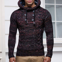 Load image into Gallery viewer, Slim Turtleneck Hooded Thick Sweater
