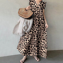 Load image into Gallery viewer, Leopard Print Commuter Long Dress
