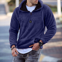 Load image into Gallery viewer, Fuzzy Sweatshirt With Stand-up Collar
