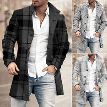 Load image into Gallery viewer, Stand Collar Woolen Trench Coat
