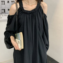 Load image into Gallery viewer, Off Shoulder Balloon Sleeve Dress

