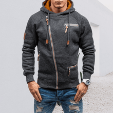 Load image into Gallery viewer, Men&#39;s Hooded Side Zip Cationic Sweatshirt

