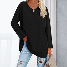 Load image into Gallery viewer, V Neck Drop Sleeve T-Shirt
