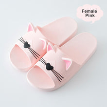 Load image into Gallery viewer, cute cat ear and whisker slippers
