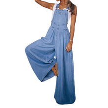 Load image into Gallery viewer, Sleeveless Denim Bib Pants
