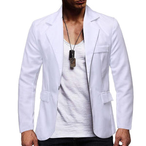 Solid Color Single Breasted One Button Suit