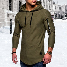 Load image into Gallery viewer, Men&#39;S Casual Hooded Solid Color Zipper Sweatshirts
