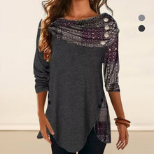Load image into Gallery viewer, Buttoned Loose Panels T-shirt
