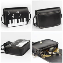Load image into Gallery viewer, Piano Keys Music Note Shoulder Bag
