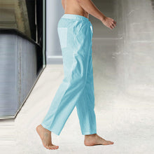 Load image into Gallery viewer, Men’s Cotton Linen Drawstring Pants
