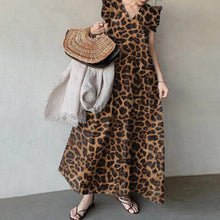 Load image into Gallery viewer, Leopard Print Commuter Long Dress
