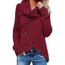 Load image into Gallery viewer, Irregular Ladies High Collar Sweater
