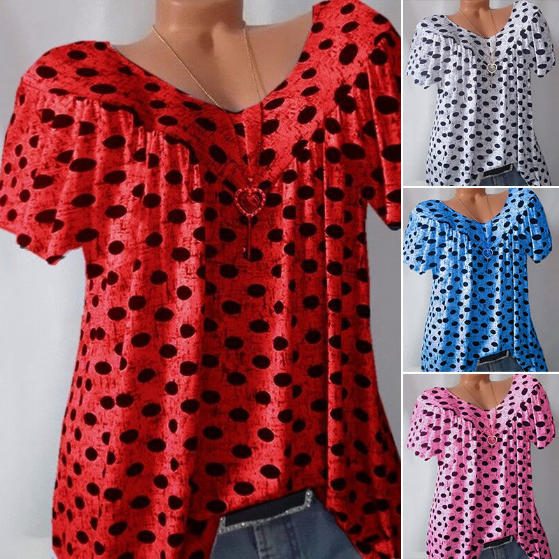 Round Neck and Dots T-shirt