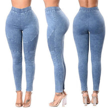 Load image into Gallery viewer, Elastic High Waist Slim Fit Jeans
