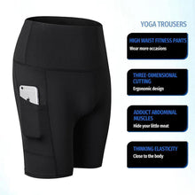 Load image into Gallery viewer, High Waist Workout Running Yoga Shorts
