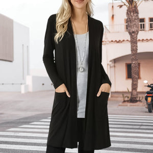 Women's Long-sleeved Mid-length Cardigan Jacket