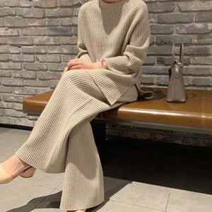 2 Piece Knit Outfit Sweater Set