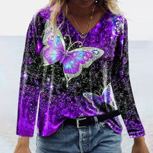 Load image into Gallery viewer, Butterfly Print T-shirt
