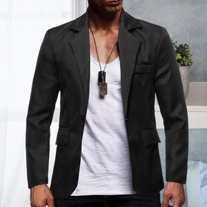 Solid Color Single Breasted One Button Suit