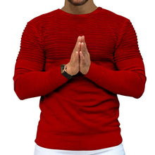Load image into Gallery viewer, Pleated Solid Colour Stretch-slim Sports Sweater
