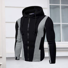 Load image into Gallery viewer, Mens Fleece Jackets Contrast Hoodies
