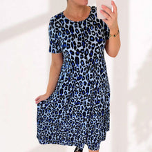 Load image into Gallery viewer, Leopard Print Tiered Midi Dress
